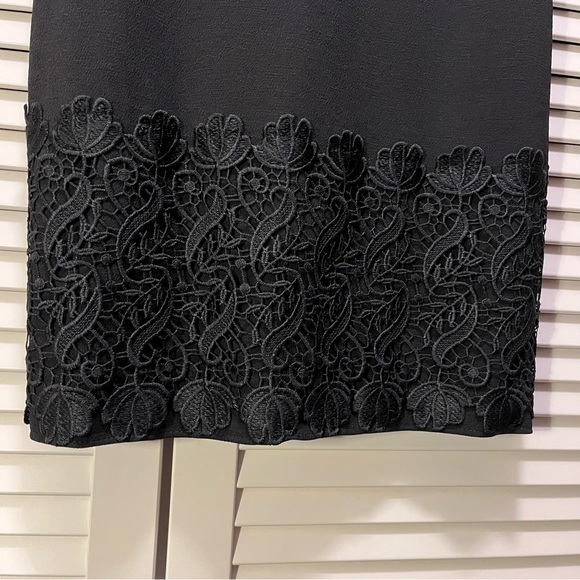 Black Esprit Dress with Bottom Detail - Picture 3 of 4